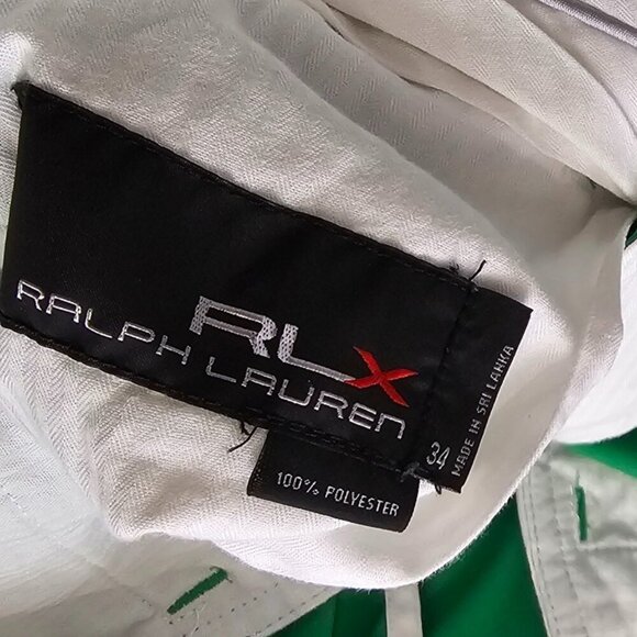 Ralph Lauren RLX Mens Golf Shorts, Green, Performance, 10", Size 34 - Picture 3 of 8